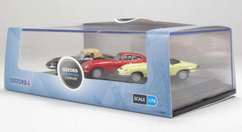 Jaguar E Type Triple Set - green, red & cream