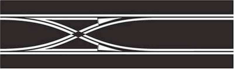 Digital Scalextric Straight Lane Change Track with Sensors