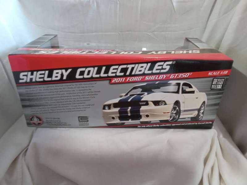 Ford Shelby GT350 Blue with White Strips 2011