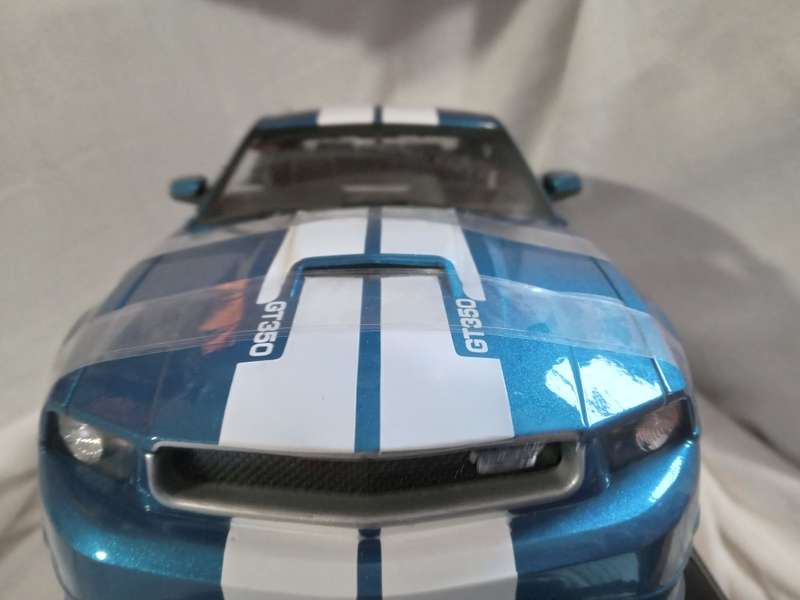 Ford Shelby GT350 Blue with White Strips 2011