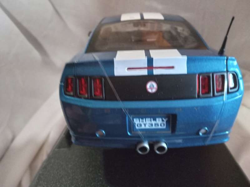 Ford Shelby GT350 Blue with White Strips 2011