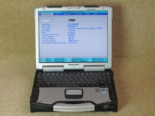 Panasonic CF-29N BIOS Screen