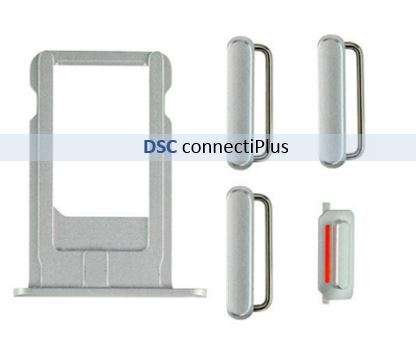 SIM Card Tray and Side Buttons Set Replacement Parts For iPhone 6 Plus 5.5` (Silver)..!