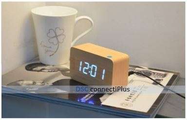 Electronic Digital Temperature Sound Controlled LED Display Classic Vintage Desktop Alarm Clock..!