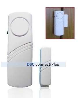 Wireless Door / Window Entry Safety Contact Magnetic Security Alarm (White)..!