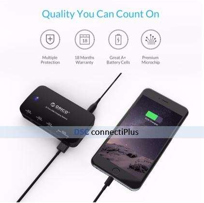 ORICO 5-Ports USB 36W Smart Car Fast Charger w/ 2x Rapid Charging Ports (Black)..!