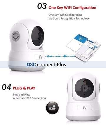 1.0MP Pan/Tilt P2P WiFi Wireless Security IP Camera w/ Night Vision Micro SD Card Slot ONVIF (White)