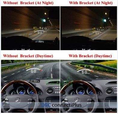 New 5.5" Heads Up Display Car OBD II EOBD HUD Holder Hood / Bracket / Cradle (Black)..!