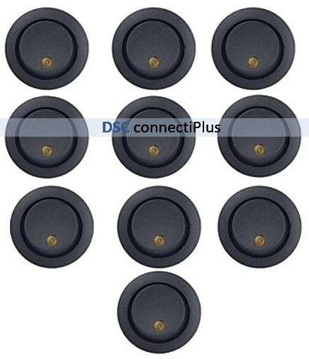 12V 16A Round LED Indicator 3 Pin On-Off SPST Toggle Switch for Car Boat Truck Trailer DIY (Black)
