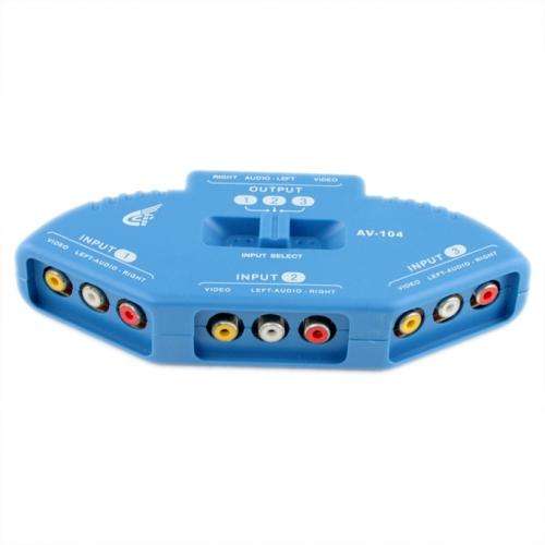 3 to 1 AV Splitter / RCA Video Game Selector Switch, DVD, Playstation, Wii, XBox..!