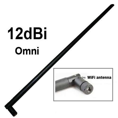 12dBi High-Gain 2.4GHz Omnidirectional WiFi Antenna..!