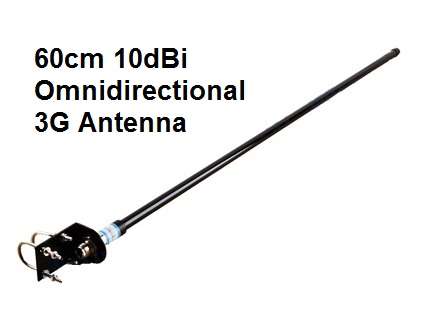 10dBi High Gain Indoor/Outdoor 3G/UMTS Omnidirectional Antenna Booster for your Wireless Gateway..!
