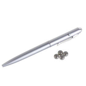 Invisible Ink Pen with Ink Revealing Blue LED (4*AG3 Button Cell Batteries Included)..!