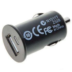 12V DC Universal Black Car Cigarette Socket Powered 1000mA USB Adapter/Charger..!