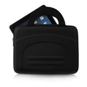 Stylish Protective Inner Case for Apple iPad, iPad 2 & Android Tablets with Carry Handle (Black)..!