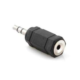 2.5mm Male to 3.5mm Female Audio Converter (Black)..!