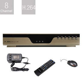 8-Channel DVR (Supports SATA HDD, H.264 Compression, Network, Motion-Activated Recording)..!