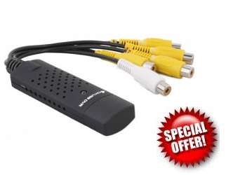 EasyCAP High Quality 4-Channel 4-Input USB 2.0 DVR Video Capture/Surveillance Dongle..!