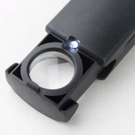 30X 21mm Jewelry & All Purpose Magnifier Loupe with Pull-out LED Light..!