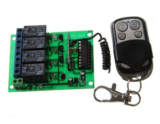 12V DC Wireless Remote Control Switch Security System..!