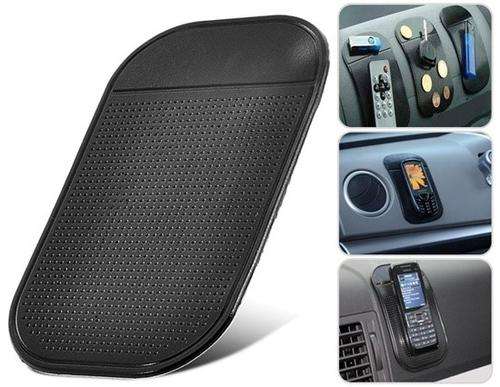 Magic Sticky Anti-Slip Anti-shake Car/Boat/Caravan Pad for Cell Phone,Coins,Accessories etc. (Black)