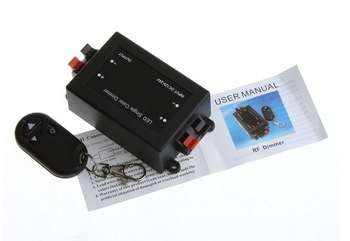 Wireless LED/Halogen Lights Dimmer w/ Remote Control - Black (DC 12~24V)..!