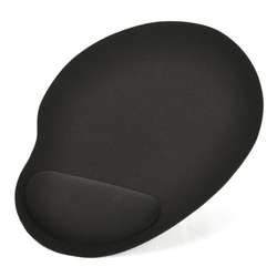 Luxurious Ergonomic Design Memory Foam Wrist Rest Mouse Pad (Black)..!