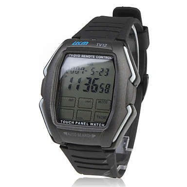 <REDUCED> Touch Screen TV/DVD/LD/VIR/VCR Remote Controller Wrist Watch (Black)..!