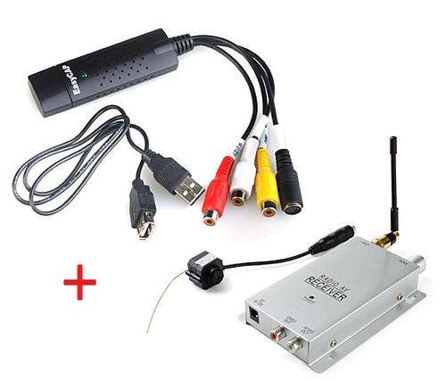 Wireless 1.2Ghz Color Surveillance CMOS Monitor Camera & Receiver Security System Kit..!
