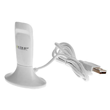 EDUP 2.4GHz/5.8GHz 300Mbps Wireless Dual-Frequency USB Adapter (White)..!