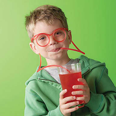 Novelty Design Soft Straw Glasses Drinking Tube..!