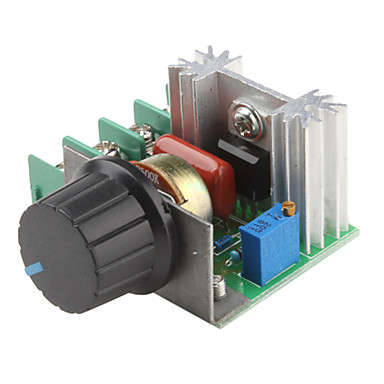 2000W PWM Adjustable 90~220V Voltage Regulator for Dimming Lights, Speed Control etc. (220V)..!