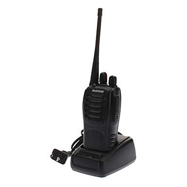 <PROMOTION> Professional 5W 400~470MHz 16-CH Walkie Talkie w/ Charging Station (Set of 2, Black)..!