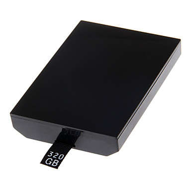 Plastic 320GB Hard Drive Disk Case for Xbox 360 Slim (Black)..!