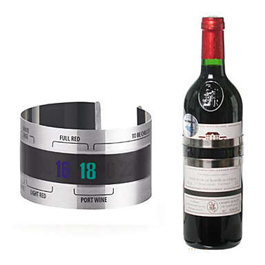 Stainless Steel Wine Bracelet Thermometer (Silver)..!