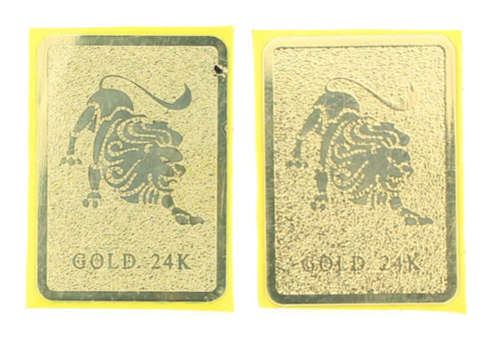 ASA AS-200 Cell Phone Anti-Radiation Stickers (2-Piece Pack, Gold)..!