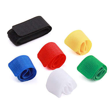 Multi-Colored Velcro Cable Management Organizer (6-Pack, Random Colours)..!