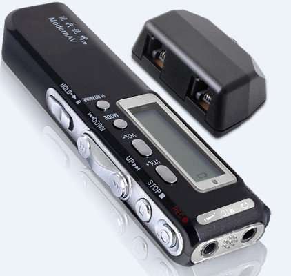 4GB Memory Dictaphone MP3 Digital Voice & Telephone Recorder w/ MP3 Player (Black)..!