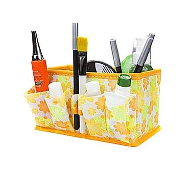 Folding Make Up Bag / Cosmetics Storage Box / Container Case (Yellow)..!