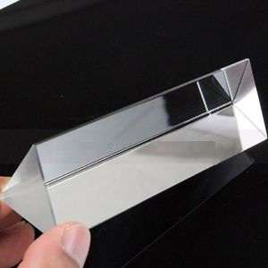 Optical Triple Triangular Glass Prism Spectrum (Transparent)..!
