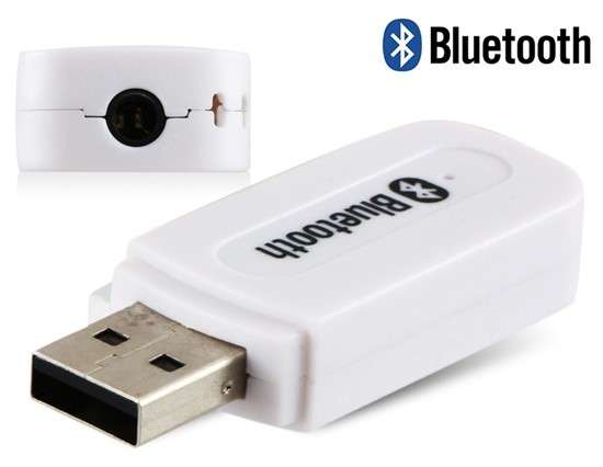 USB Powered Wireless Bluetooth v2.1 + EDR A2DP v1.2 Bluetooth Audio Receiver (Black)..!