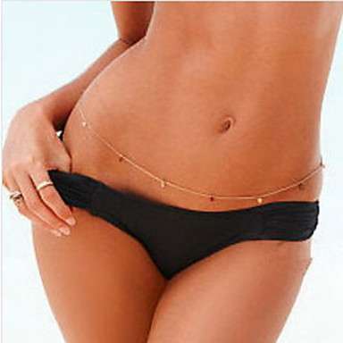 Fashion Sexy Gold Alloy Body Chain With Bling Decoration for Women (Gold, Waist)..!