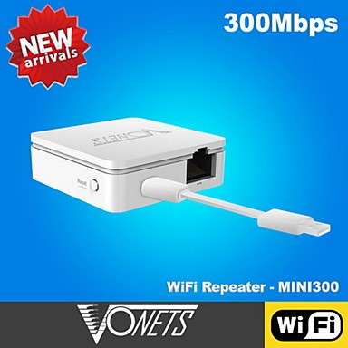 VONETS MINI300 New Arrival WiFi Bridge / Repeater / Extender / Expander (White)..!