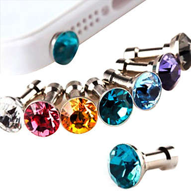 Joyland Diamond Anti-Dust Earphone Jack (Random Color)..!