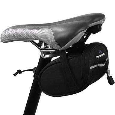 Roswheel Outdoor Cycling Bicycle Saddle Bag Back Seat Tail Pouch (Black)..!
