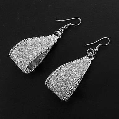European Style Arc-shaped Drop Alloy Earrings (Golden, Pair)..!