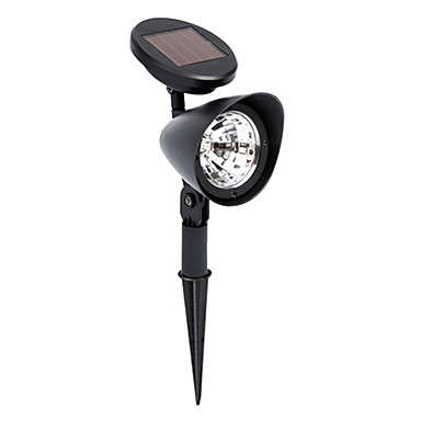 3-LED Outdoor Solar Energy Powered Landscape Spot Light Yard Garden Path Lawn Lamp with LUX Detector