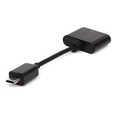 Micro USB Male to Apple 30 Pin Female Charge and Sync Cable for iPad, iPhone and iPod (Black)..!