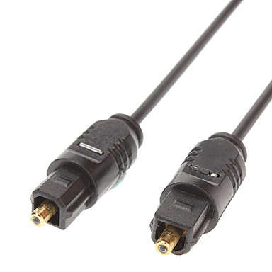 High Quality Toslink-Toslink Digital Fiber-Optic Cables/Lines (Black, OD2.2mm, 1.5m)..!