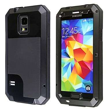 Redpepper Aluminum Alloy Gorilla Glass Shockproof Waterproof Case for Samsung Galaxy S5 (Black)..!
